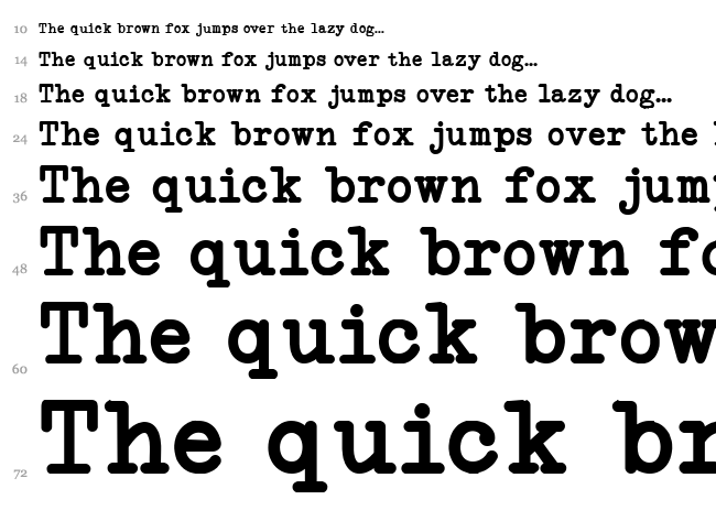 NeoBulletin font waterfall
